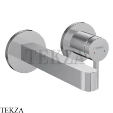 Hansgrohe FINORIS Смеситель для раковины 16,8, внешняя часть, с донным клапаном 76051000, хром глянец Hansgrohe FINORIS Смеситель для раковины 16,8, внешняя часть, с донным клапаном 76051000, хром глянец