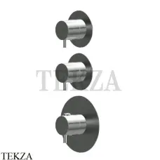 Newform X-Steel 316 Термостат для душа 2 потока, внешняя часть 69859EX.59.064. PVD Brushed gun metal