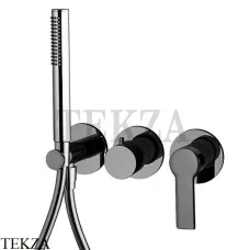 FIMA Carlo Frattini MAST Смеситель для душа, с гарнитуром, F3149WX8CN, Black chrome