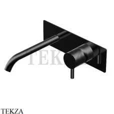 Ritmonio Diametro35 S Смеситель для раковины на планке, внешняя часть PR52AL102 C04, черный матовый