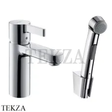 Hansgrohe Metris S Смеситель для раковины, с гигиеническим душем 31160000, хром глянец Hansgrohe Metris S Смеситель для раковины, с гигиеническим душем 31160000, хром глянец