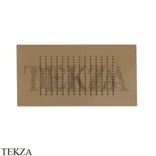 Newform Душевая лейка квадрат, стальная с дождевой струей 683.47.083, Groove Bronze
