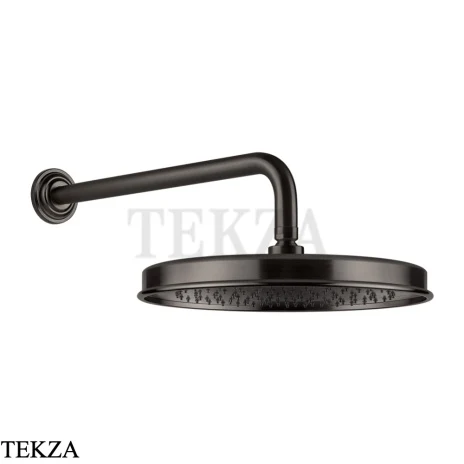 Gessi VENTI20 Верхний душ 300 с настенным креплением 65149-707, Black Metal Brushed PVD