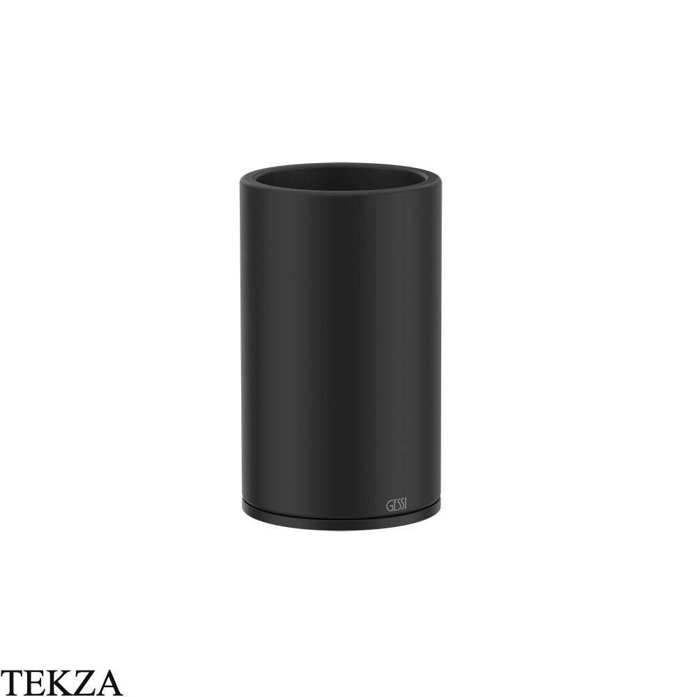 Gessi 316 ACCESSORIES Стакан для зубных щеток настольный, композит черный 54732-299, Black XL