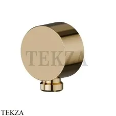 Newform Подключение воды к стене, вывод для шланга 2299.61.020, PVD Glossy gold