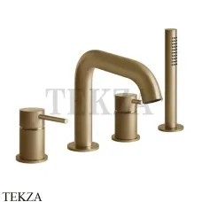 Gessi 316 BATH Смеситель для ванны на 4 отверстия 54037-726, Warm Bronze Br.