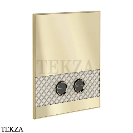 Gessi Pelle Tresse Клавиша смыва для инсталляции TECE, TeceProfil, TeceBox, 78917-435, Crème/ Brass Br. PVD