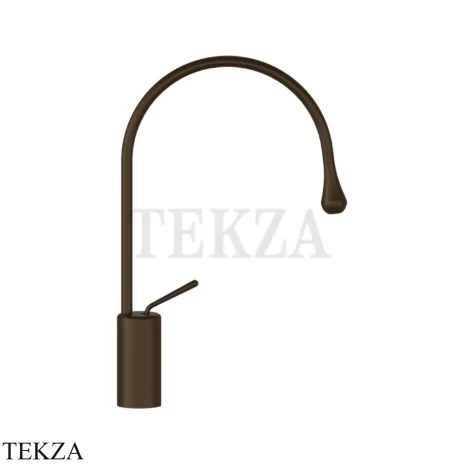 Gessi Goccia Смеситель для раковины высокий, без сливного гарнитура 33605-845, Dark Bronze