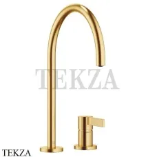 Dornbracht TARA Ultra Смеситель для кухни на два отверстия 32815875-28, латунь сатин Brushed (23kt Gold)