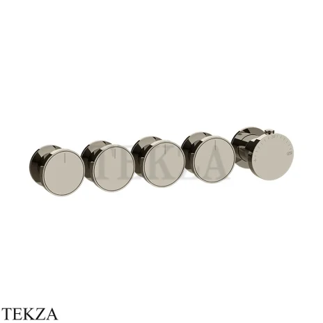 Gessi Origini NEUTRAL Термостат для душа 4 потока, внешняя часть 66338-720, Nickel PVD
