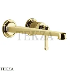 Gessi VENTI20 Смеситель для раковины длинный, внешняя часть 65088-246, Gold PVD