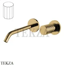 FIMA Carlo Frattini Spillo TECH V Смеситель для раковины, внешняя часть F3051TWLX8VOS, Brushed gold