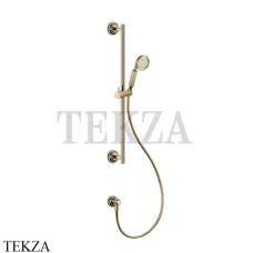 Gessi VENTI20 Штанга в комплекте с душевой лейкой, шланг, вывод 65141-735, Warm Bronze PVD