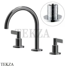 Newform Blink Chic luxury Смеситель для раковины, без гарнитура 71100.58.063, PVD Gun metal