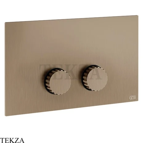Gessi Incastri Клавиша смыва для инсталляции Viega prevista 75621-761, бронза Coffee