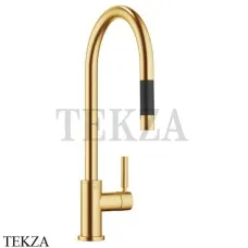 Dornbracht TARA Смеситель для кухни Pull-down функцией душа 33870888-28, латунь сатин Brushed (23kt Gold)