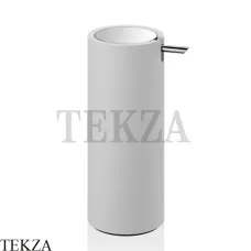 Decor Walther Stone White SSP Настольный дозатор для жидкого мыла или лосьона 0972354, белый матовый-хром глянец