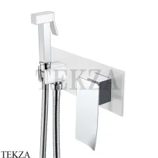 Boheme Q.2 Гигиенический душ со смесителем, комплект 147-WCR.2, Белый-хром