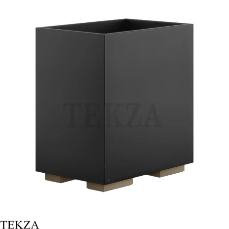 Gessi Rettangolo Ведерко, корзина для мусора, цвет черный 20991-761, Coffee Bronze Brushed PVD