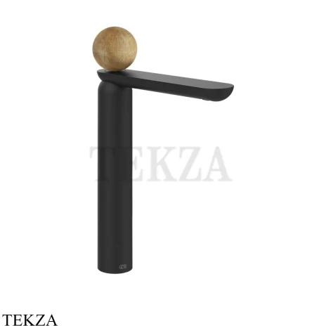 Gessi Perle Смеситель для раковины высокий, с донным клапаном 74353-299, черный матовый