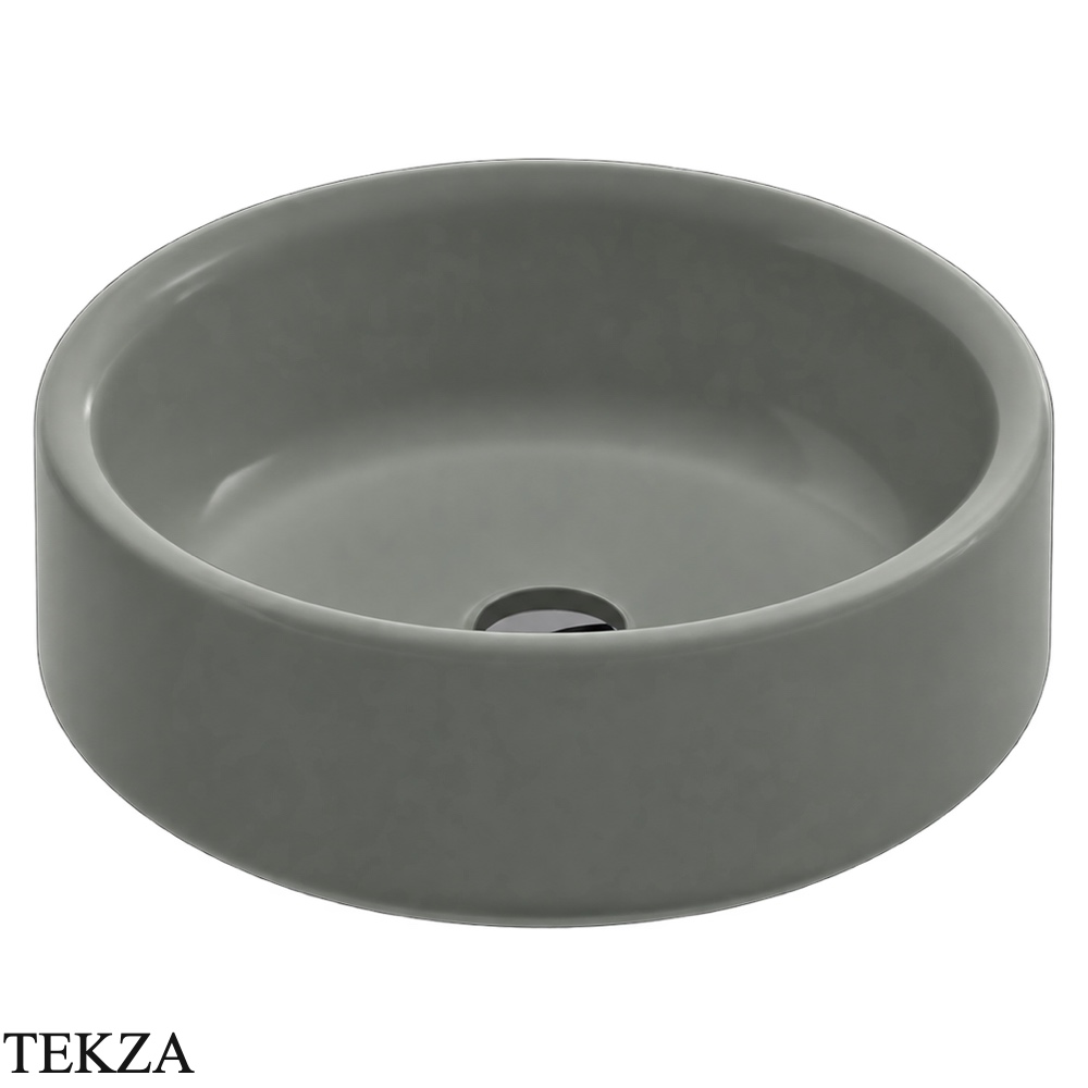 ArtCeram Won раковина накладная круглая The.Saniglaze WNL002 15 34, Grey Olive матовый