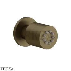 Gessi INCISO SHOWER Боковая форсунка поворотная 13375-713, Antique Brass