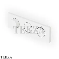 Zucchetti Hoop Термостат для душа на 2 потока, внешняя часть ZHO782.W1, bianco opaco goffrato