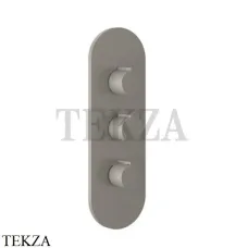 Gessi Ingranaggio-Anello Термостат для душа, 2 потока, внешняя часть 43064-149, Finox Brushed Nickel