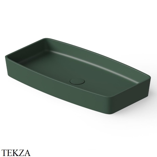 Dea Design Washbasins Раковина настольная 68х36 Solid Surface DD9001 680 11, Dark Green №11