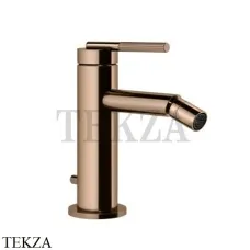 Gessi INGRANAGGIO Смеситель для биде, с донным клапаном 63507-030, Copper глянец