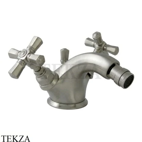 Nicolazzi TEIDE FOUR Смеситель для биде, с донным клапаном 1934NS45, Satin nickel