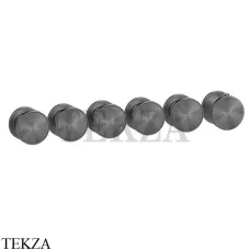 Gessi Origini NATURE Термостат для душа 5 потока, внешняя часть 66340-707, Black Metal Brushed