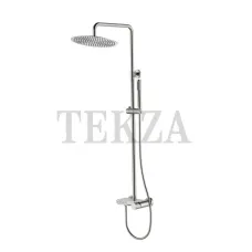 Boheme Stick Стойка-колонна для душа с изливом каскад Stick 128-NB.4 Nikel Brush SPIRALE