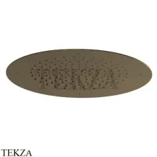 Newform Душевая лейка круглая стальная с дождевой струей 682.47.083, Groove Bronze