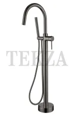 Boheme Uno Смеситель для ванны напольный, комплект с встройкой Uno 469-GM Gun Metall