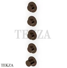 Zucchetti Helm Термостат для душа на 4 потока, внешняя часть ZHE804.XP21, brushed chocolate PVD