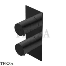 Ritmonio Diametro35 S Термостат для душа 2-3 потока, внешняя часть PR47HG101 C04, черный матовый