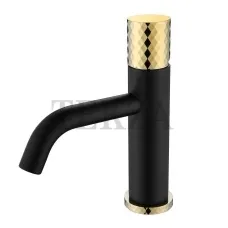 Boheme Stick Смеситель для раковины, без донного клапана Stick 121-BG Black DIAMOND Gold