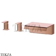 Newform Cascate Смеситель на борт ванны каскад 70033.59.067, PVD Brushed copper bronze