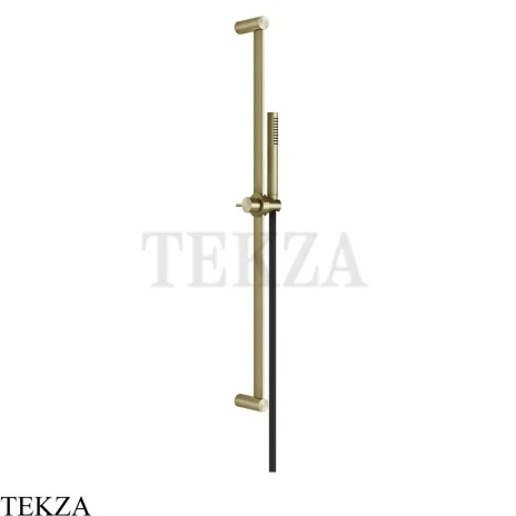 Gessi 316 SHOWER Душевой гарнитур, лейка стержень 54044-727, Brushed Brass PVD