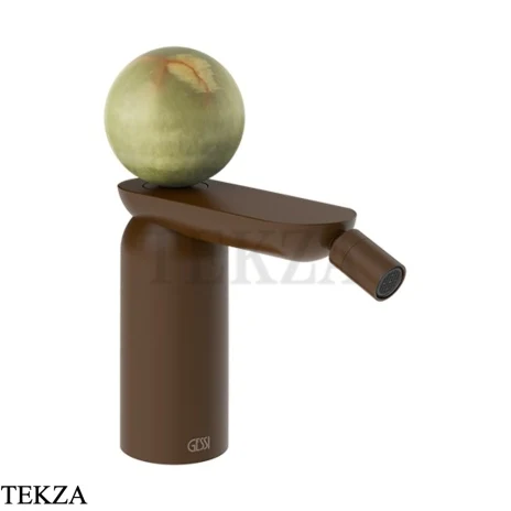 Gessi Perle Смеситель для биде с донным клапаном 74567-845, бронза Dark Brush