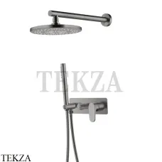 Boheme SPECTRE Смеситель для душа, ручной душ, верхняя лейка 454-GM, gun metall