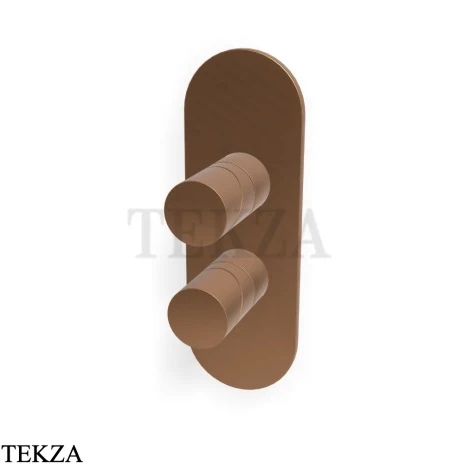 FIMA Carlo Frattini Slide Смеситель для душа, 2-3 потока, внешняя часть F5809X6ZS, бронза Brushed
