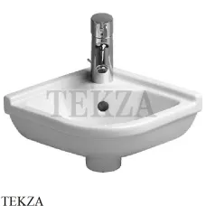Duravit Starck 3 Раковина угловая, с переливом 0752440000, белый глянец