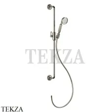 Gessi VENTI20 Штанга в комплекте с душевой лейкой, шланг 65144-720, Nickel PVD