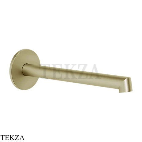 Gessi Ingranaggio-Anello Излив для раковины настенный, длинный 63404-727, Brushed Brass PVD