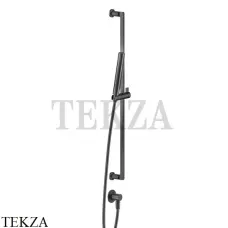 Gessi INCISO SHOWER Душевой гарнитур-штанга с выводом воды 58142-707, Black Metal Brushed