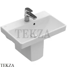 Villeroy & Boch AVENTO Раковина подвесная или на пьедестал, с переливом 4A005501, белый глянец