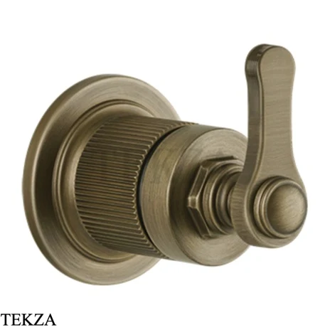 Gessi VENTI20 Вентиль запорный, 1 поток, внешняя часть 65247-713, Antique Brass