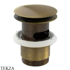 Migliore Донный клапан clic-clac для раковины под перелив 17946, бронза classic